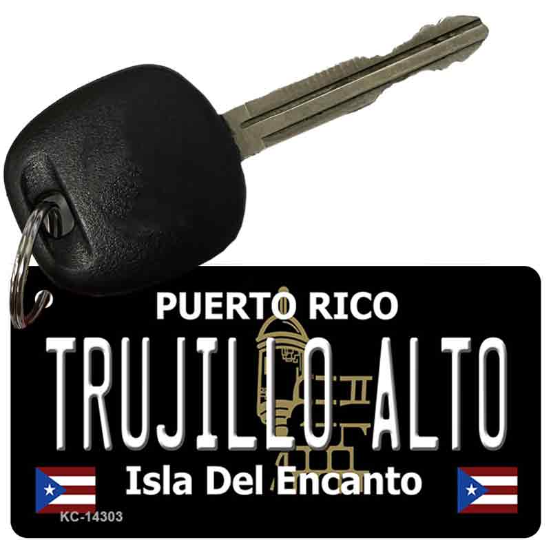 Trujillo Alto Puerto Rico Black Novelty Metal Key Chain