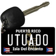 Utuado Puerto Rico Black Novelty Metal Key Chain