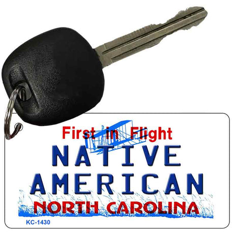 Native American North Carolina State License Plate Tag Key Chain KC-1430