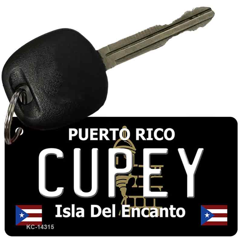 Cupey Puerto Rico Black Novelty Metal Key Chain