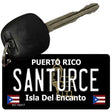 Santurce Puerto Rico Black Novelty Metal Key Chain