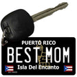 Best Mom Puerto Rico Black Novelty Metal Key Chain