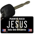 Jesus Puerto Rico Black Novelty Metal Key Chain