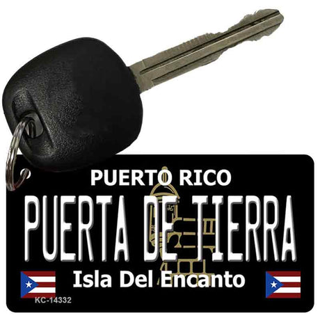 Puerta De Tierra Puerto Rico Black Novelty Metal Key Chain