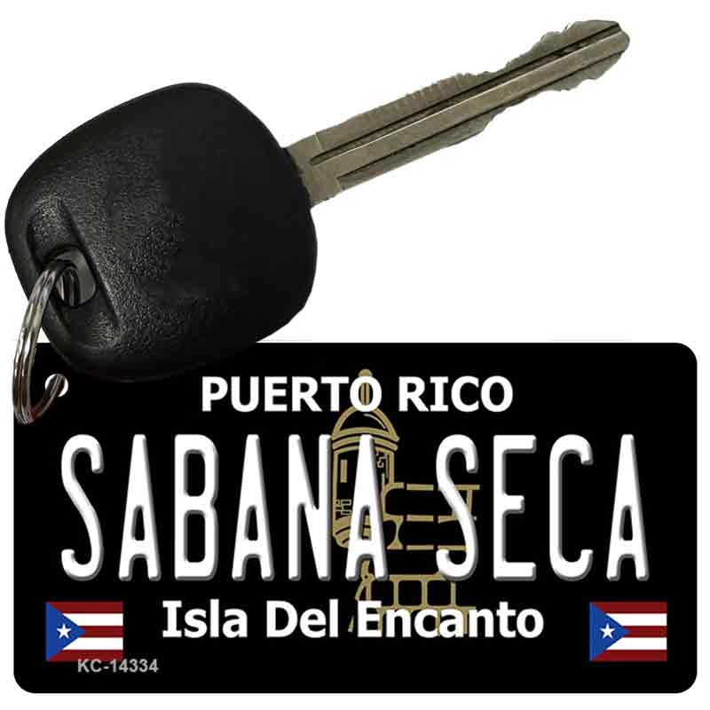 Sabana Seca Puerto Rico Black Novelty Metal Key Chain