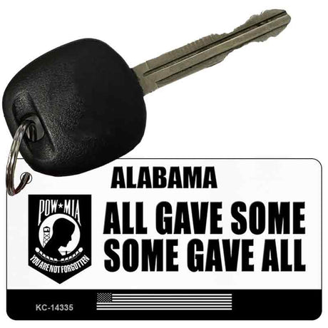 Alabama POW MIA Some Gave All Novelty Metal Key Chain