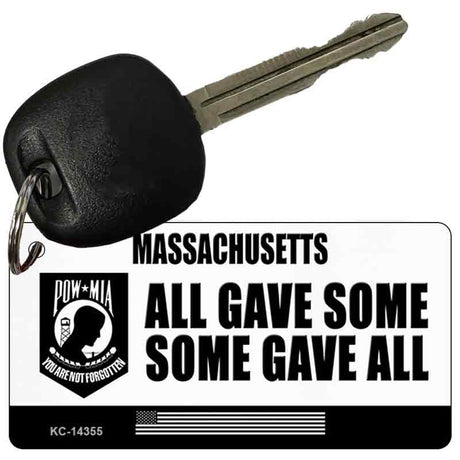 Massachusetts POW MIA Some Gave All Novelty Metal Key Chain