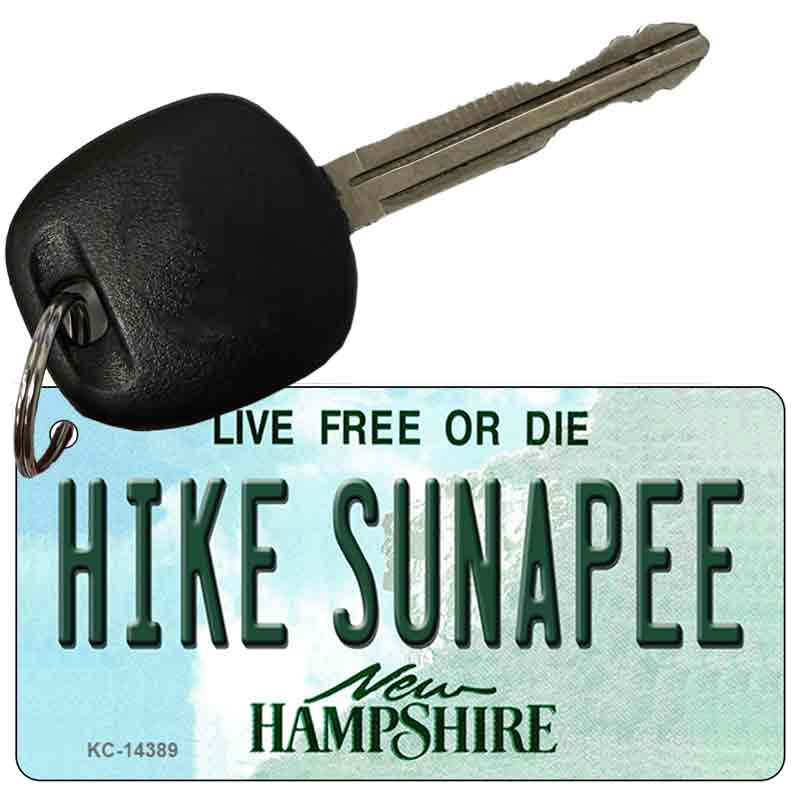 Hike Sunapee New Hampshire Novelty Metal Key Chain