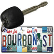 Bourbon St License Plate Art Novelty Metal Key Chain