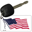 American Flag Waving Novelty Aluminum Key Chain KC-143