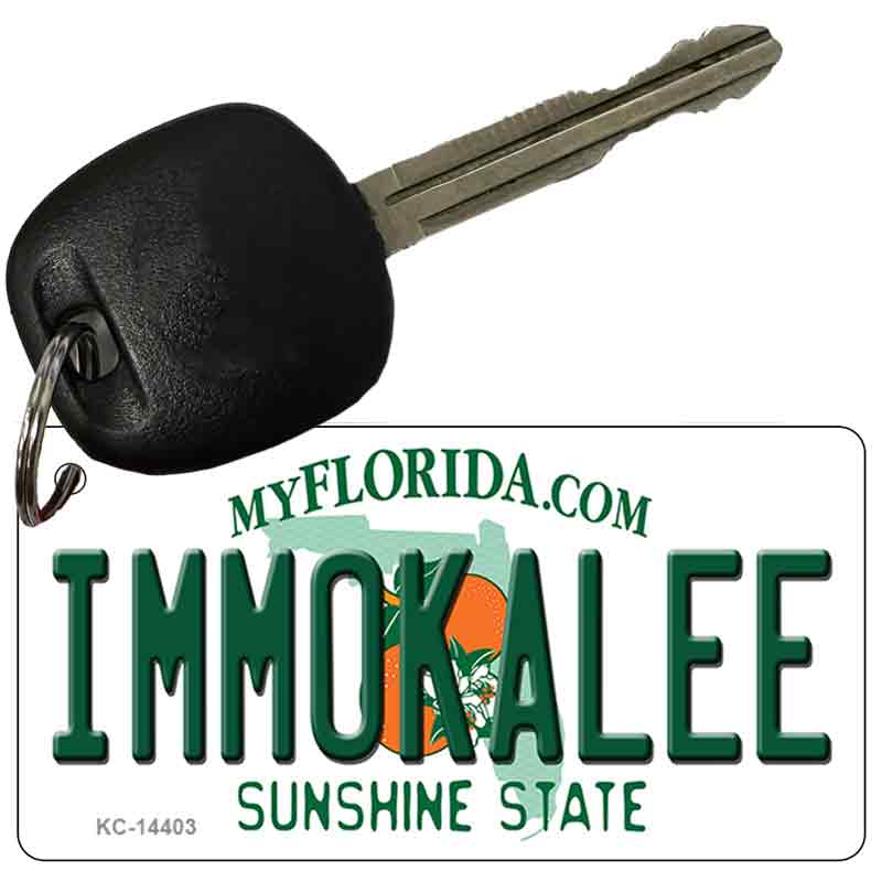 Immokalee Florida Novelty Metal Key Chain