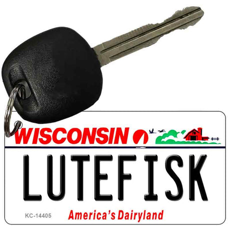 Lutefisk Wisconsin Novelty Metal Key Chain