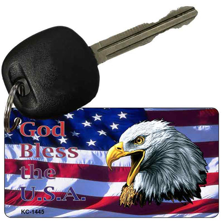 God Bless America Novelty Aluminum Key Chain KC-1445