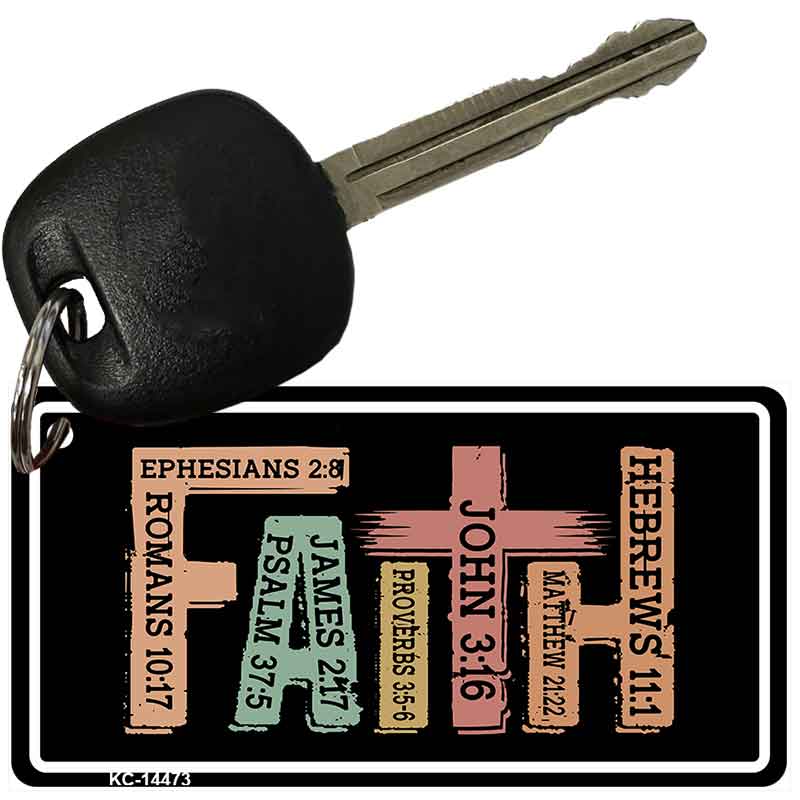 Faith Novelty Aluminum Key Chain KC-14473