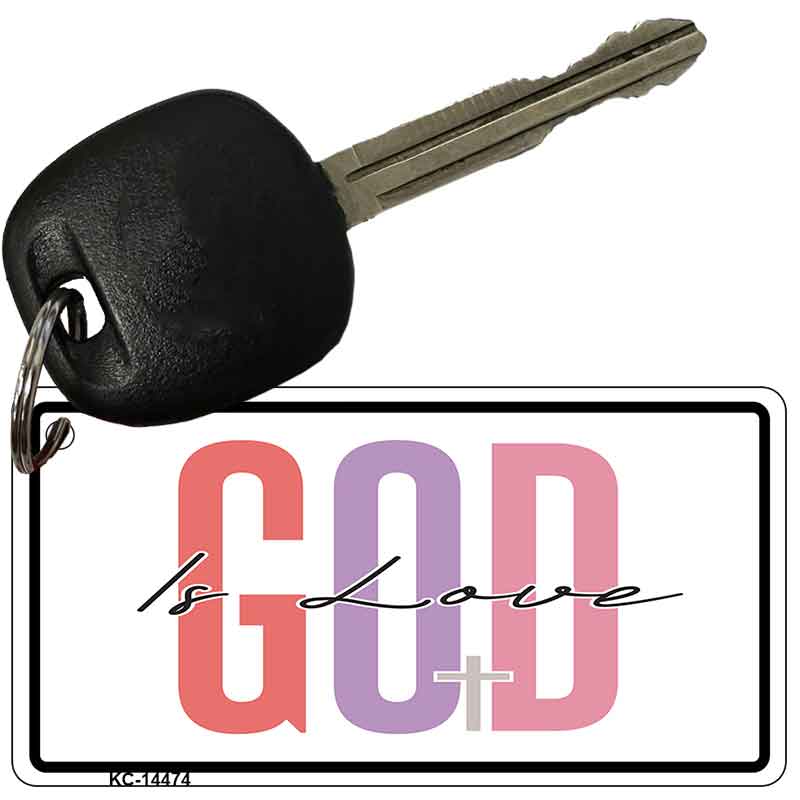 God Is Love Novelty Aluminum Key Chain KC-14474