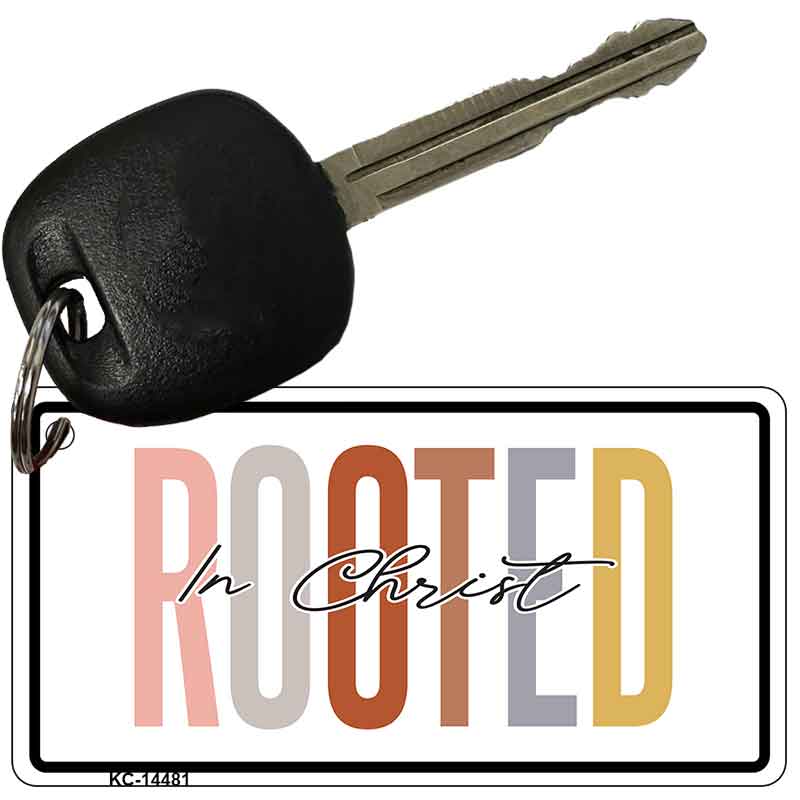 Rooted In Christ Novelty Aluminum Key Chain KC-14481