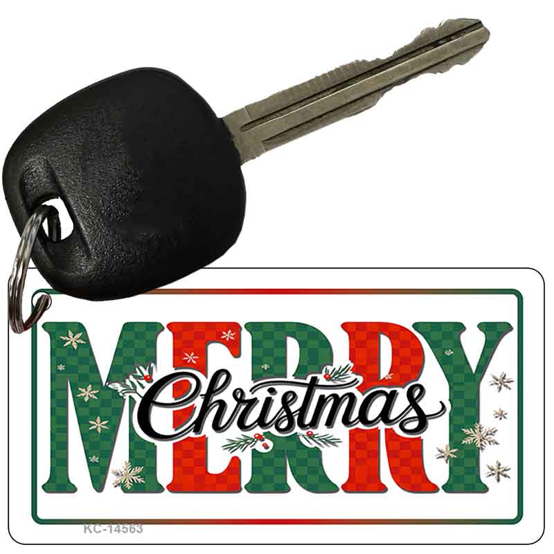 Merry Christmas Novelty Aluminum Key Chain KC-14563
