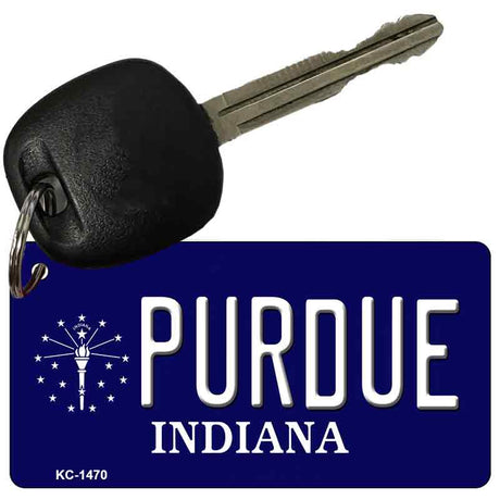 Purdue Indiana State License Plate Tag Novelty Key Chain KC-1470