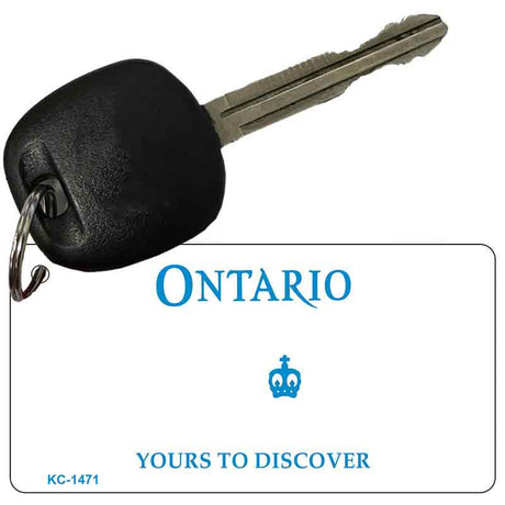 Ontario Canada Blank Novelty Metal Key Chain KC-1471