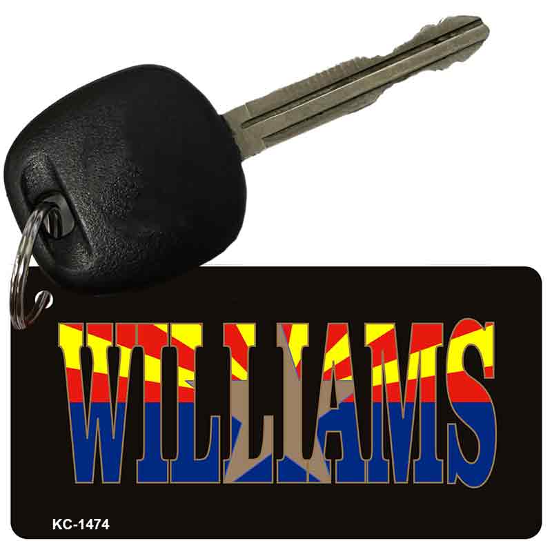 Williams Arizona State Colors Novelty Aluminum Key Chain KC-1474