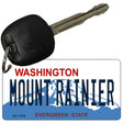 Mount Rainier Washington State License Plate Novelty Metal Key Chain KC-1478