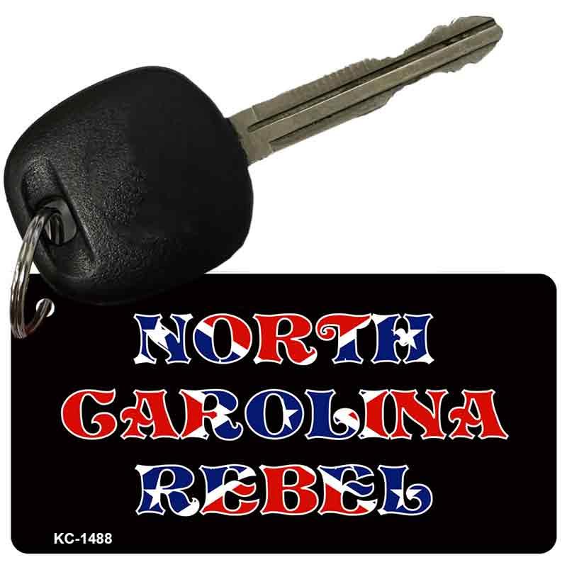 North Carolina Rebel Novelty Aluminum Key Chain KC-1488