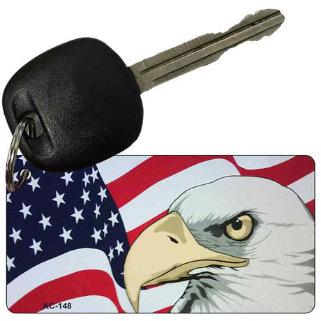 Eagle Flag Novelty Aluminum Key Chain KC-148