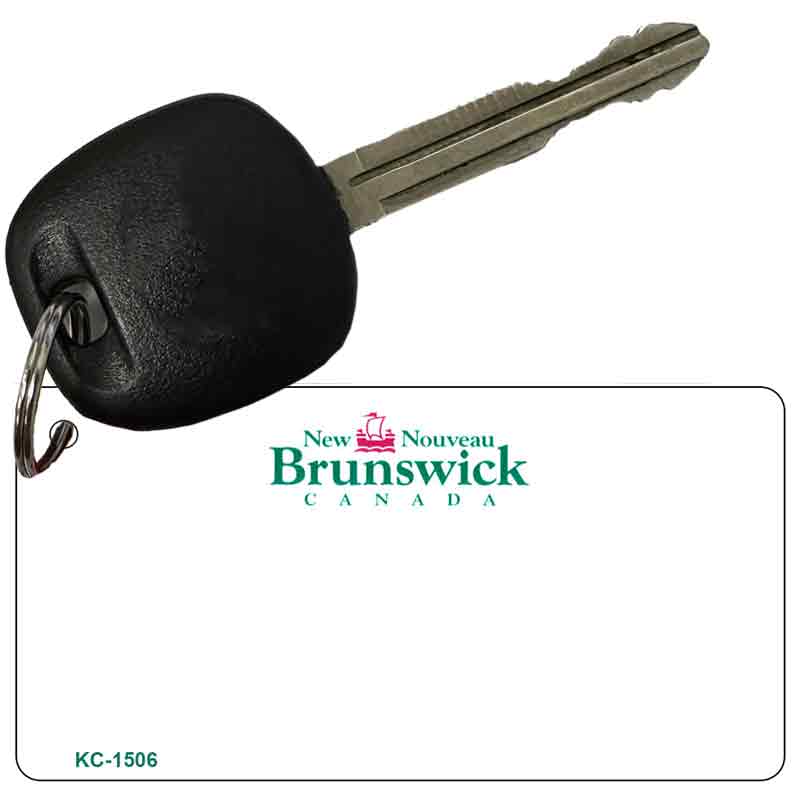 New Brunswick Blank Novelty Metal Key Chain KC-1506