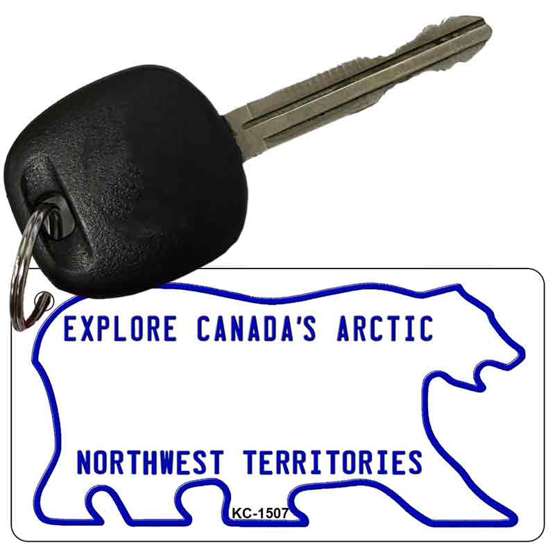 Northwest Territories Blank Novelty Metal Key Chain KC-1507