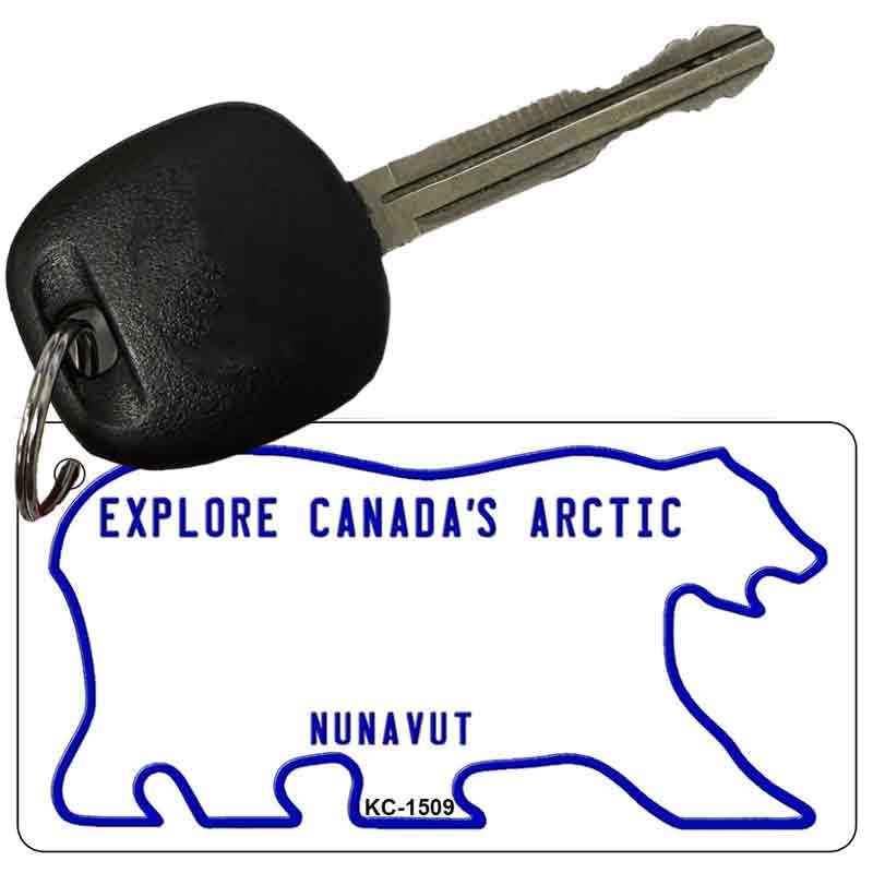 Nunavut Blank Novelty Metal Key Chain KC-1509