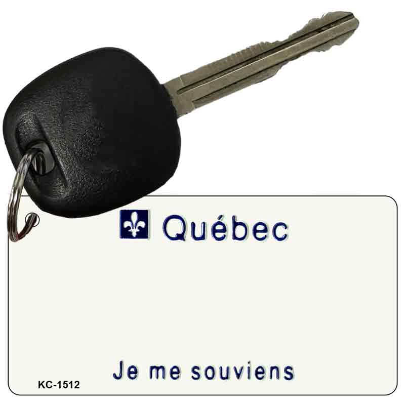 Quebec Blank Novelty Metal Key Chain KC-1512