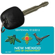 Green Chili and Road Runner Teal New Mexico Novelty Metal Key Chain KC-1527