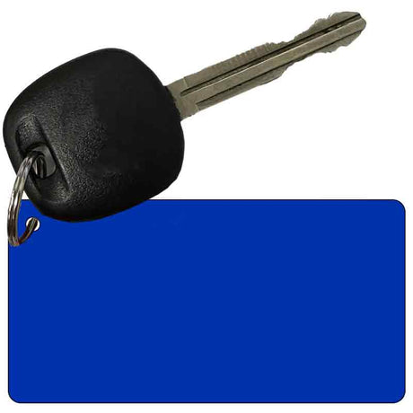 Blue Solid Novelty Metal Key Chain