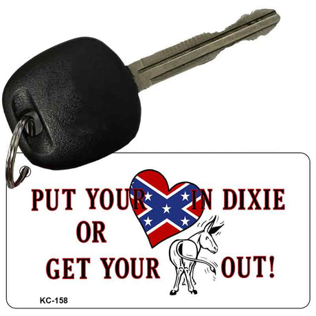 Heart In Dixie Novelty Aluminum Key Chain KC-158