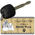 Shih Tzu Pencil Sketch Novelty Metal Key Chain KC-1704