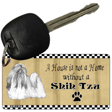 Shih Tzu Pencil Sketch Novelty Metal Key Chain KC-1704