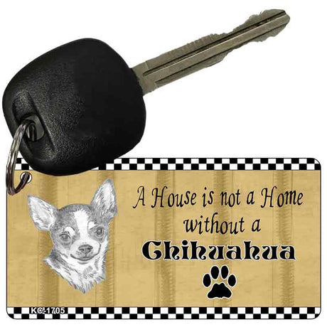 Chihuahua Pencil Sketch Novelty Metal Key Chain KC-1705