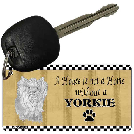 Yorkie Pencil Sketch Novelty Metal Key Chain KC-1706