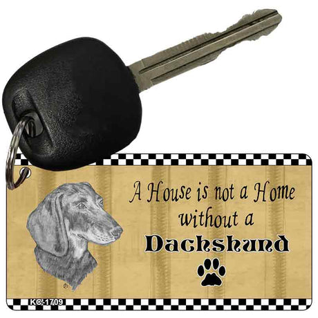 Dachshund Pencil Sketch Novelty Metal Key Chain KC-1709