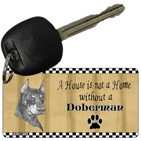 Doberman Pencil Sketch Novelty Metal Key Chain KC-1715