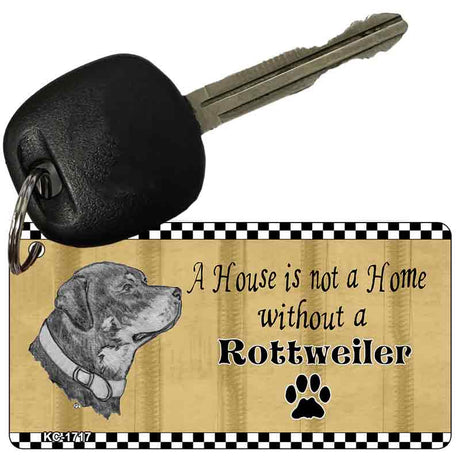 Rottweiler Pencil Sketch Novelty Metal Key Chain KC-1717