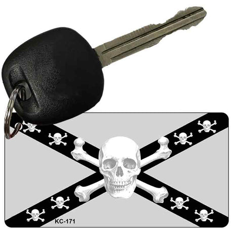 Rebel Skull Novelty Aluminum Key Chain KC-171