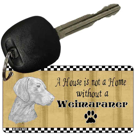 Weimaraner Pencil Sketch Novelty Metal Key Chain KC-1720