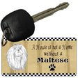 Maltese Pencil Sketch Novelty Metal Key Chain KC-1727