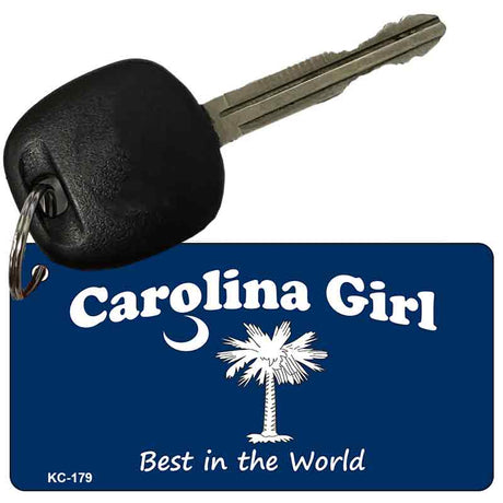 Carolina Girl Blue Novelty Aluminum Key Chain KC-179