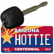 Hottie Arizona Centennial State License Plate Tag Key Chain KC-1804