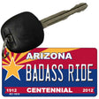 Badass Ride Arizona Centennial State License Plate Tag Key Chain KC-1810