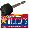 Wildcats Arizona Centennial State License Plate Tag Key Chain KC-1826