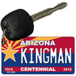 Kingman Arizona Centennial State License Plate Tag Key Chain KC-1838