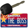 The Boss Arizona Centennial State License Plate Tag Key Chain KC-1839